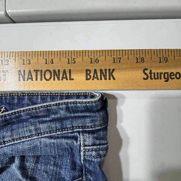 Vintage Gap Low Rise Boot Cut Jeans Womens 8/29 Ankle Med. Wash USA Made Stretch - Picture 8 of 12